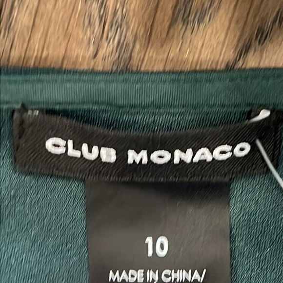 NWT Club Monaco Woman’s Green Dress Size 10 - Picture 7 of 9